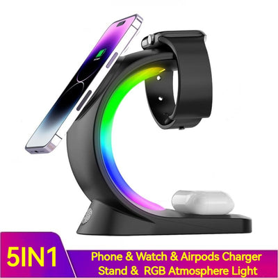 3 In 1 Magnetic Wireless Charger Fast Charging